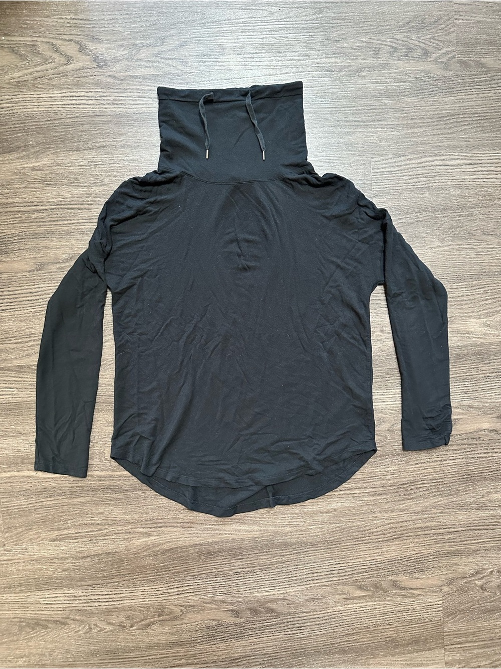 A New Day Black Long Sleeve Top Cowl Neck Slouchy Turtleneck, Women’s Size L